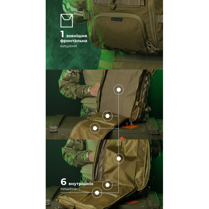 Штурмовий рюкзак «Штормар» (21 л | Койот) ТМ Балістика Штурмовий рюкзак «Штормар» (21 л | Койот) ТМ Балістика