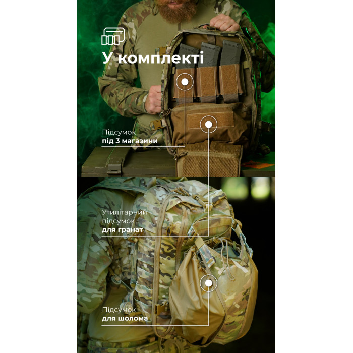 Штурмовий рюкзак «Штормар» (21 л | Мультикам неоригінальний) ТМ Балістика Штурмовий рюкзак «Штормар» (21 л | Мультикам неоригінальний) ТМ Балістика