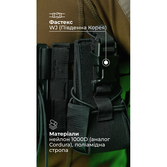 Подсумок под рацию "Вестун" GEN 2 (Фастекс | Черный) ТМ Баллистика Подсумок под рацию "Вестун" GEN 2 (Фастекс | Черный) ТМ Баллистика