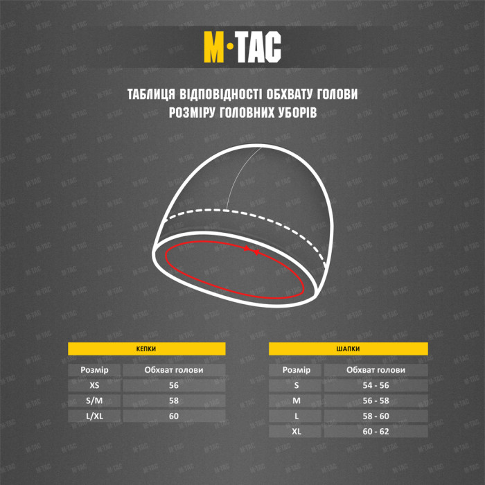 Флісова шапка “Watch Cap” Gen.II (S | Фліс Polartec | Чорна) ТМ M-Tac