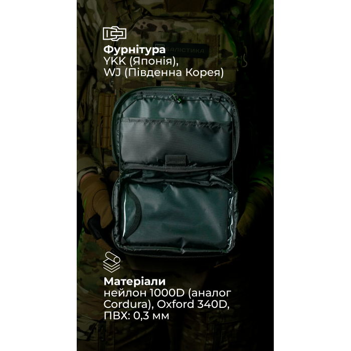 Подсумок для планшета "Берестяник" (До 8" | С тентовым окном | Черный) ТМ Баллистика Подсумок для планшета "Берестяник" (До 8" | С тентовым окном | Черный) ТМ Баллистика