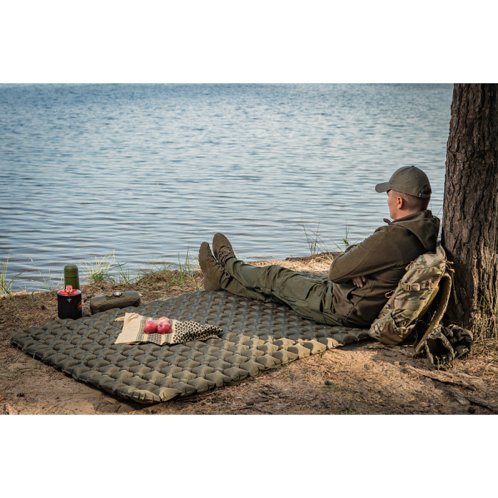 Надувной каремат (195х120 см | Олива) ТМ M-Tac