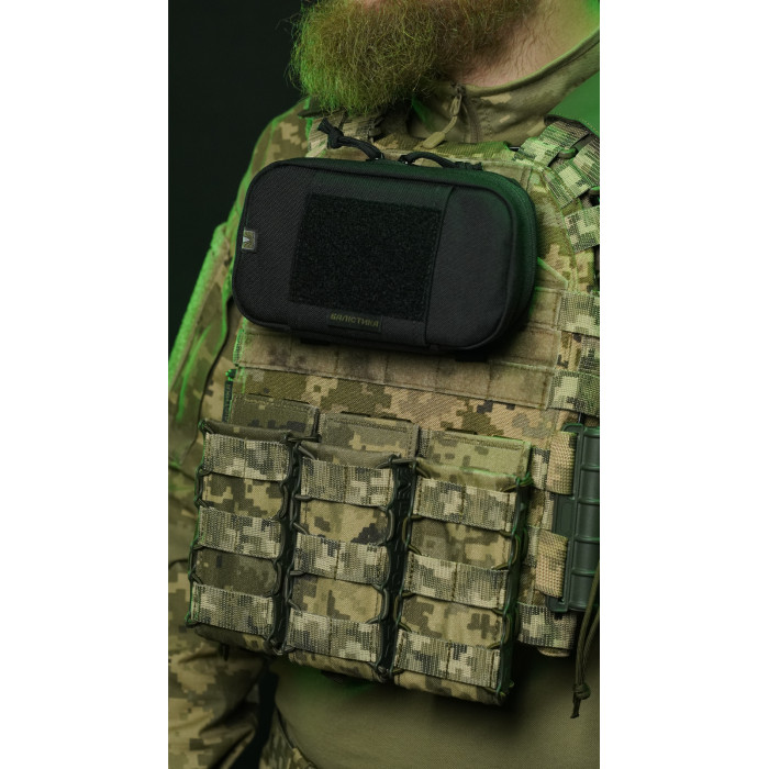 Подсумок для телефона "Орон" (с фиксатором телефона | Черный) ТМ Баллистика