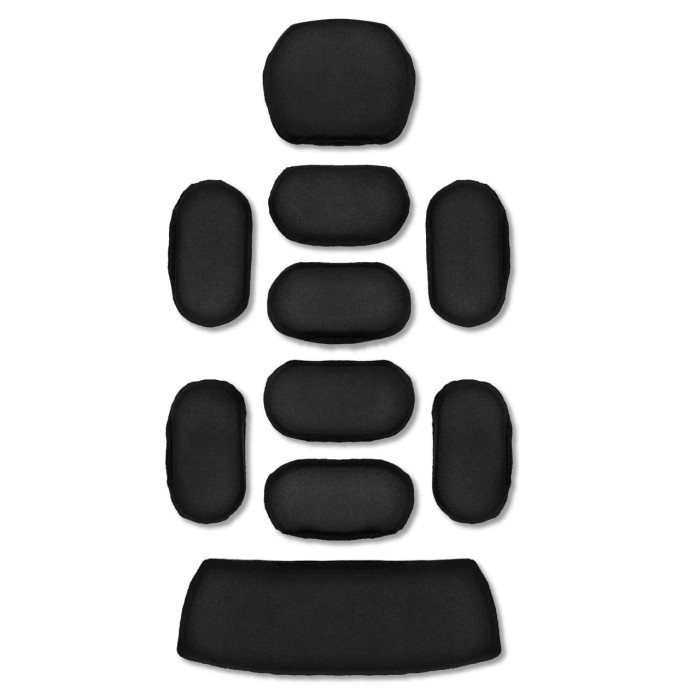 Комплект демпферних подушок для шолома "Helmet liner" (10 шт. | Чорний) ТМ PGD