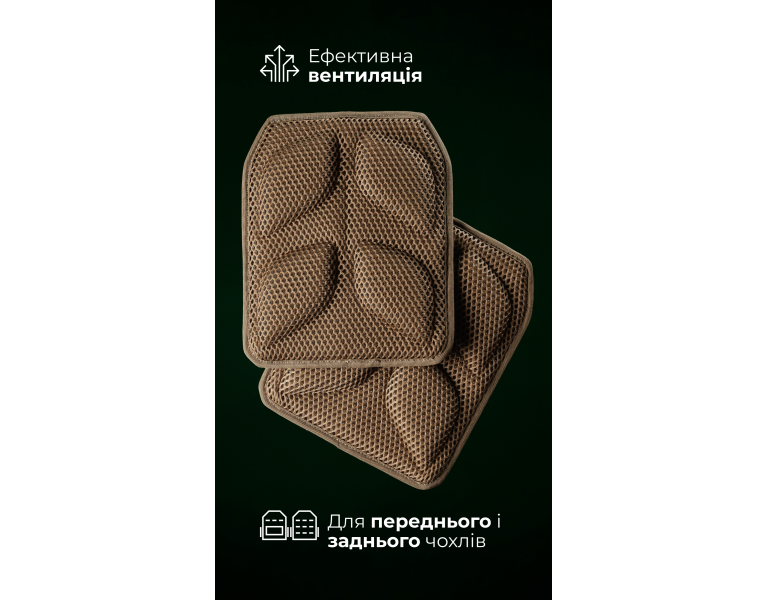 Мужской анатомический демпфер для плитоноски “М4” M-XL (2 шт | Койот) ТМ Баллистика