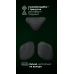 Женский комплект модульных демпферов для плитоноски “М4” (3 шт | Под 1 плиту | Черный) ТМ Баллистика