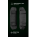Эргономичные плечевые демпферы для плитоноски “М4” XS-XL (2 шт | Под бронепакеты | Черный) ТМ Баллистика