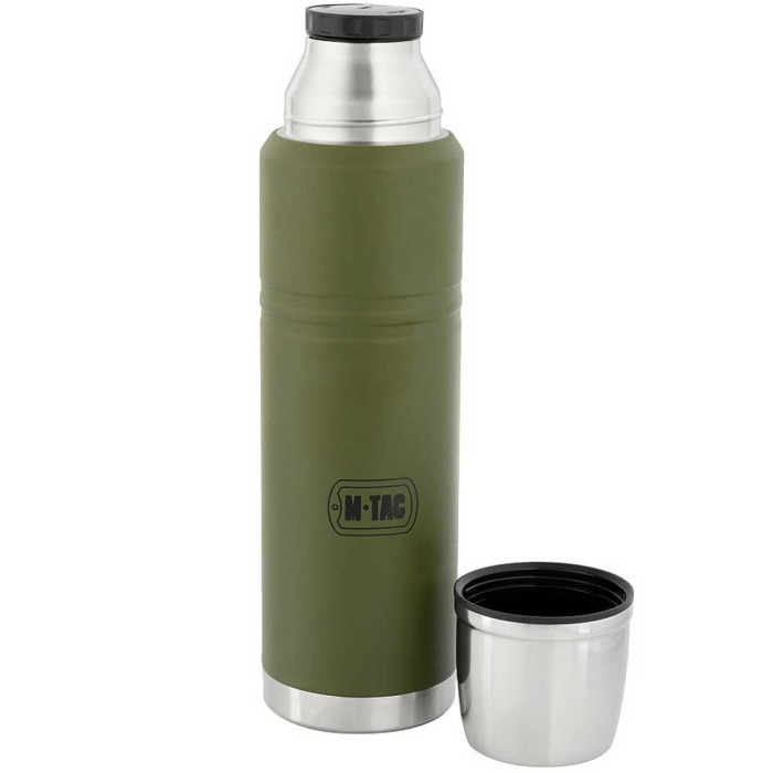 Термос тактичний (1 л | Неіржавна сталь | Олива) ТМ M-Tac Термос тактичний (1 л | Неіржавна сталь | Олива) ТМ M-Tac