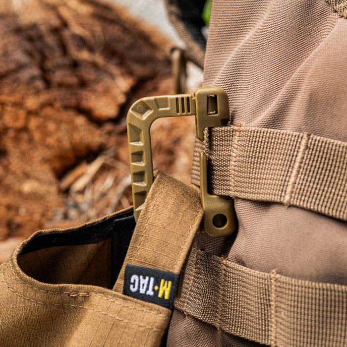 Карабін тактичний “Grimloc” (6 см | Ацеталь | Койот) ТМ M-Tac