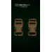 Комплект фастексов быстрого монтажа "Heavy Duty Side Release Buckle" (2 шт | 25 мм | Ацеталь | Совместим с плакардами до М4 | Койот) ТМ Woojin