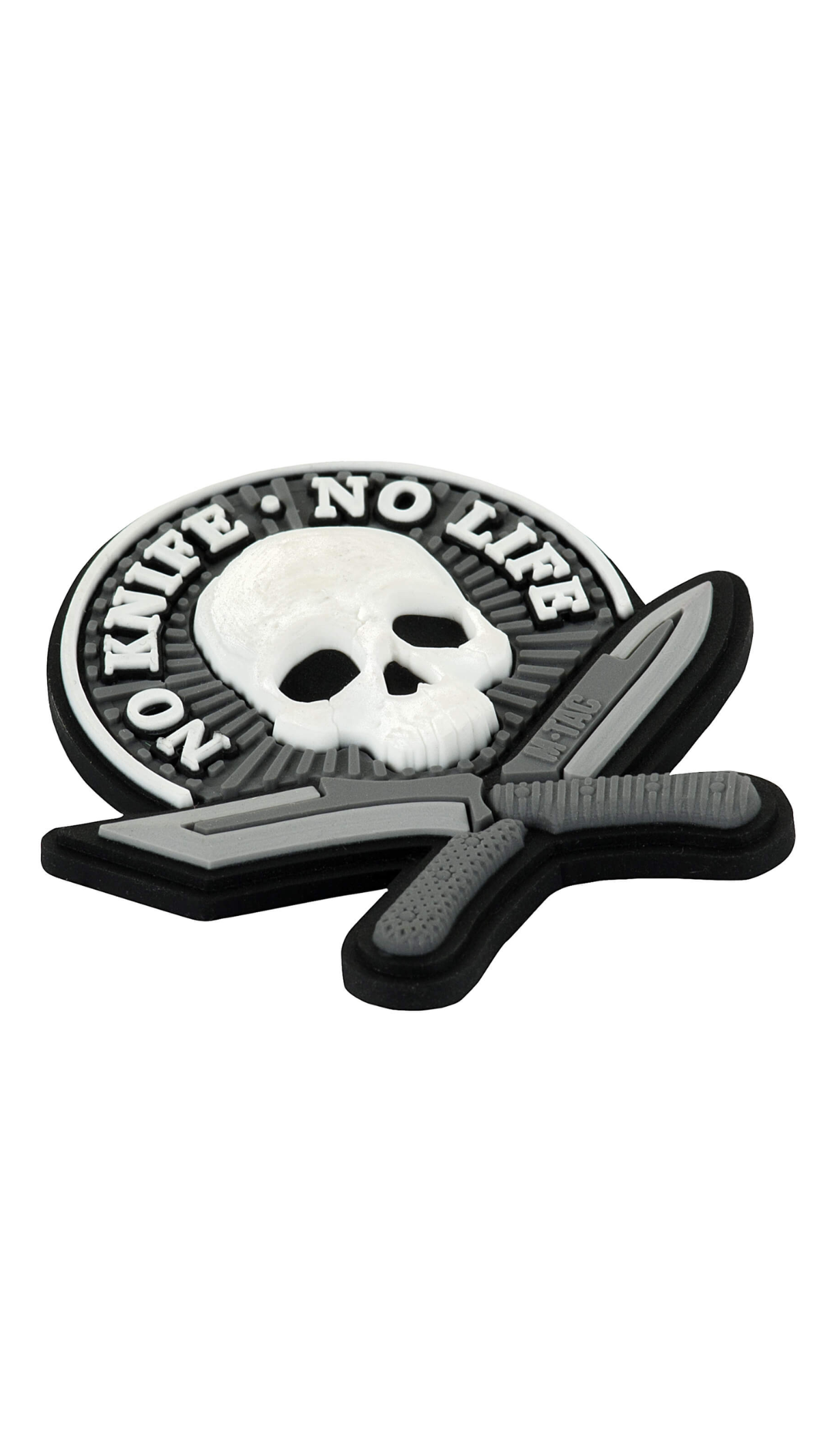 Патч "No Knife - No Life" (ПВХ | Серый) ТМ M-Tac Патч "No Knife - No Life" (ПВХ | Серый) ТМ M-Tac