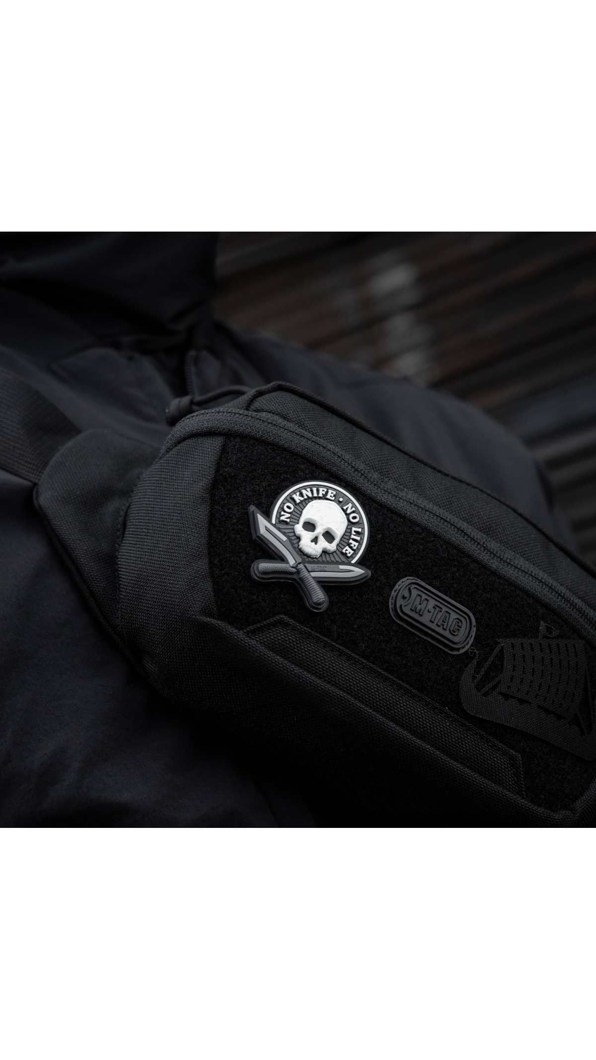 Патч "No Knife - No Life" (ПВХ | Серый) ТМ M-Tac Патч "No Knife - No Life" (ПВХ | Серый) ТМ M-Tac