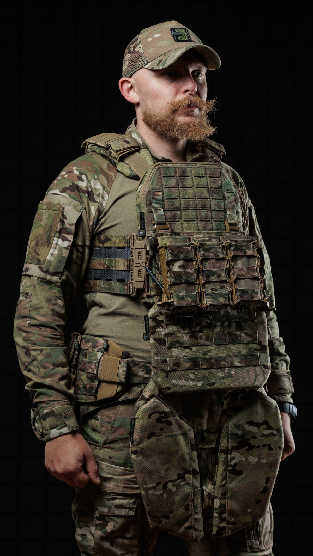 Комплект баллистической защиты паха “Калкан” и живота “Подол” (XL-3XL | 1 класс | Мультикам неоригинальный) ТМ Баллистика