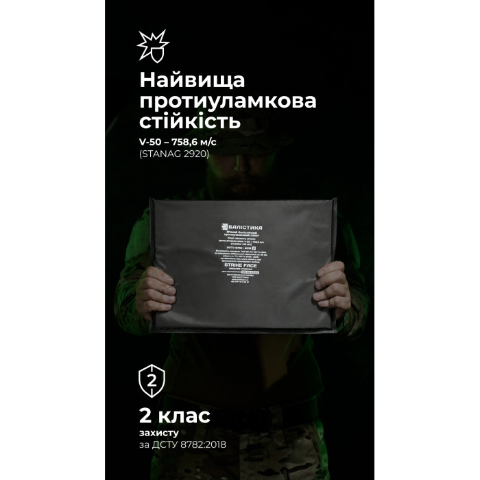 Балістичний пакет для тактичного килимка L (2 клас | 35,5×25,5 см | 755 г | НВМПЕ ✡ Ізраїль) ТМ Балістика