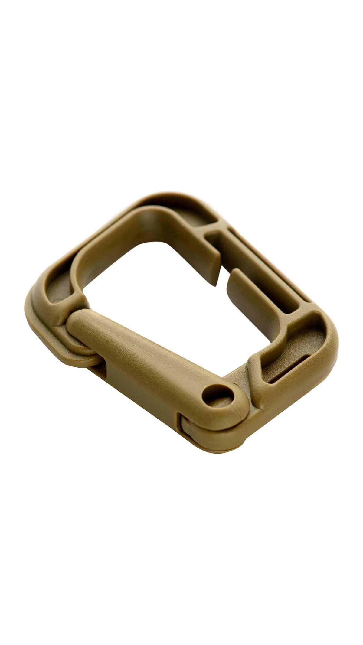 Карабін тактичний “Grimloc” (6 см | ABS-пластик | Койот) ТМ M-Tac