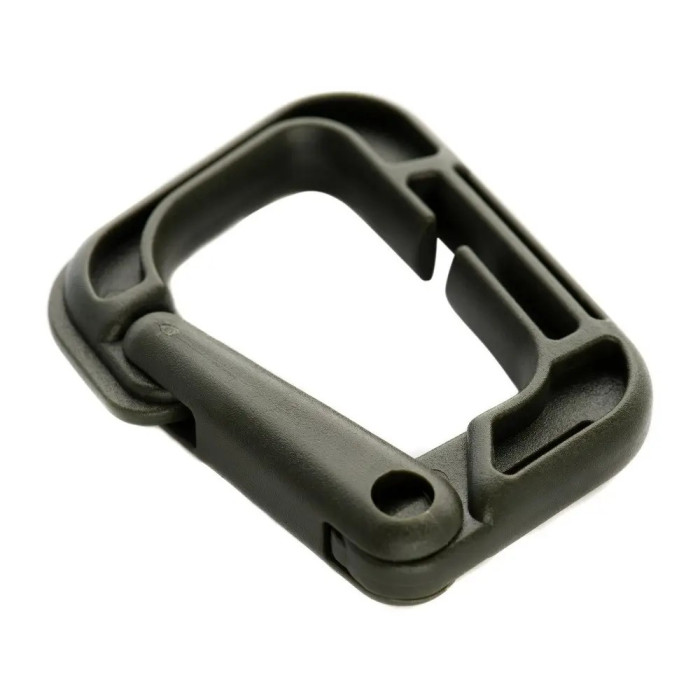 Карабін тактичний “Grimloc” (6 см | ABS-пластик | Олива) ТМ M-Tac