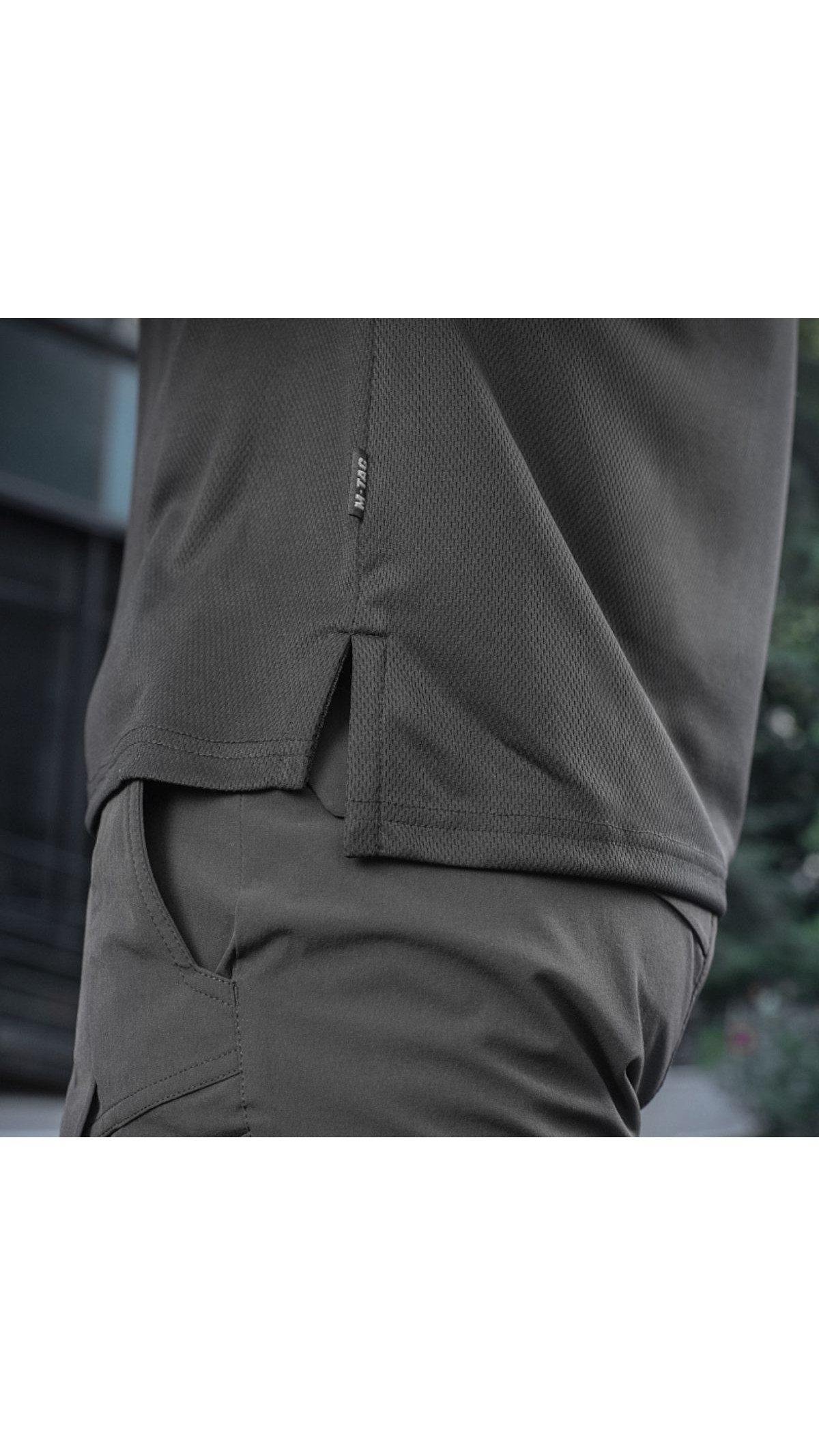 Мужское поло “Elite tactical” (XXL | Coolmax | Черное) ТМ M-Tac