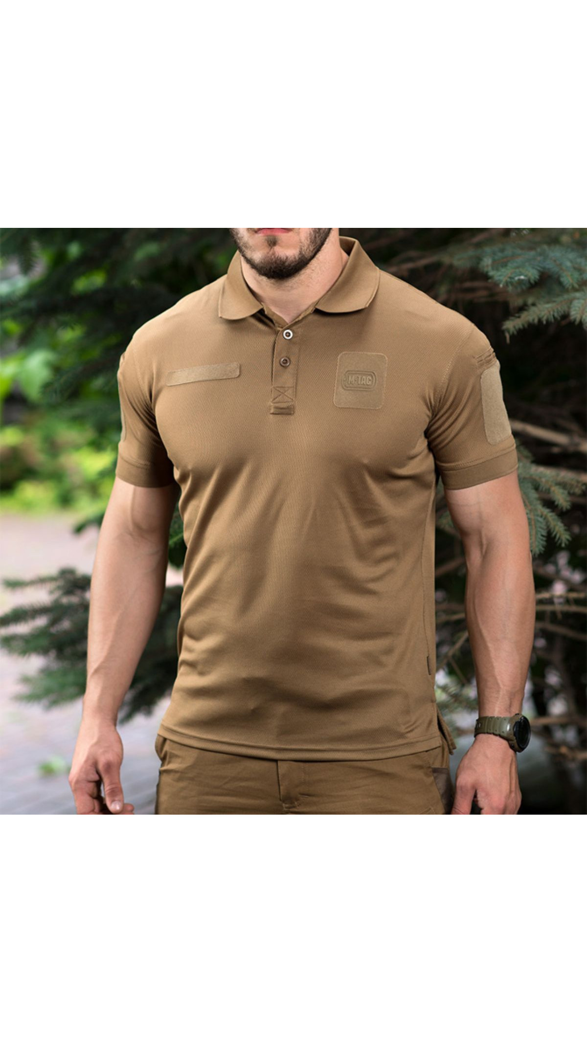 Чоловіче поло “Elite tactical” (XXL | Coolmax | Койот) ТМ M-Tac