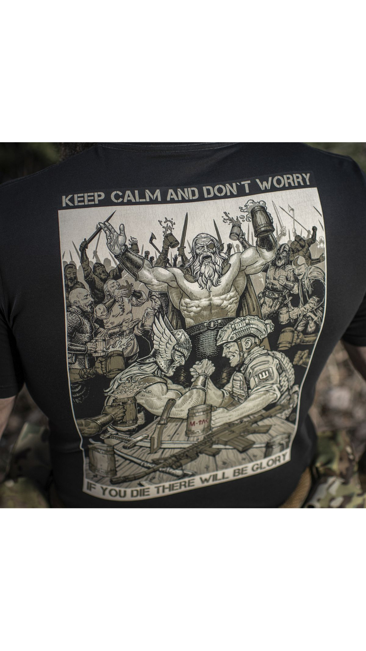 Футболка “Keep calm” (XXL | Чорна) ТМ M-Tac