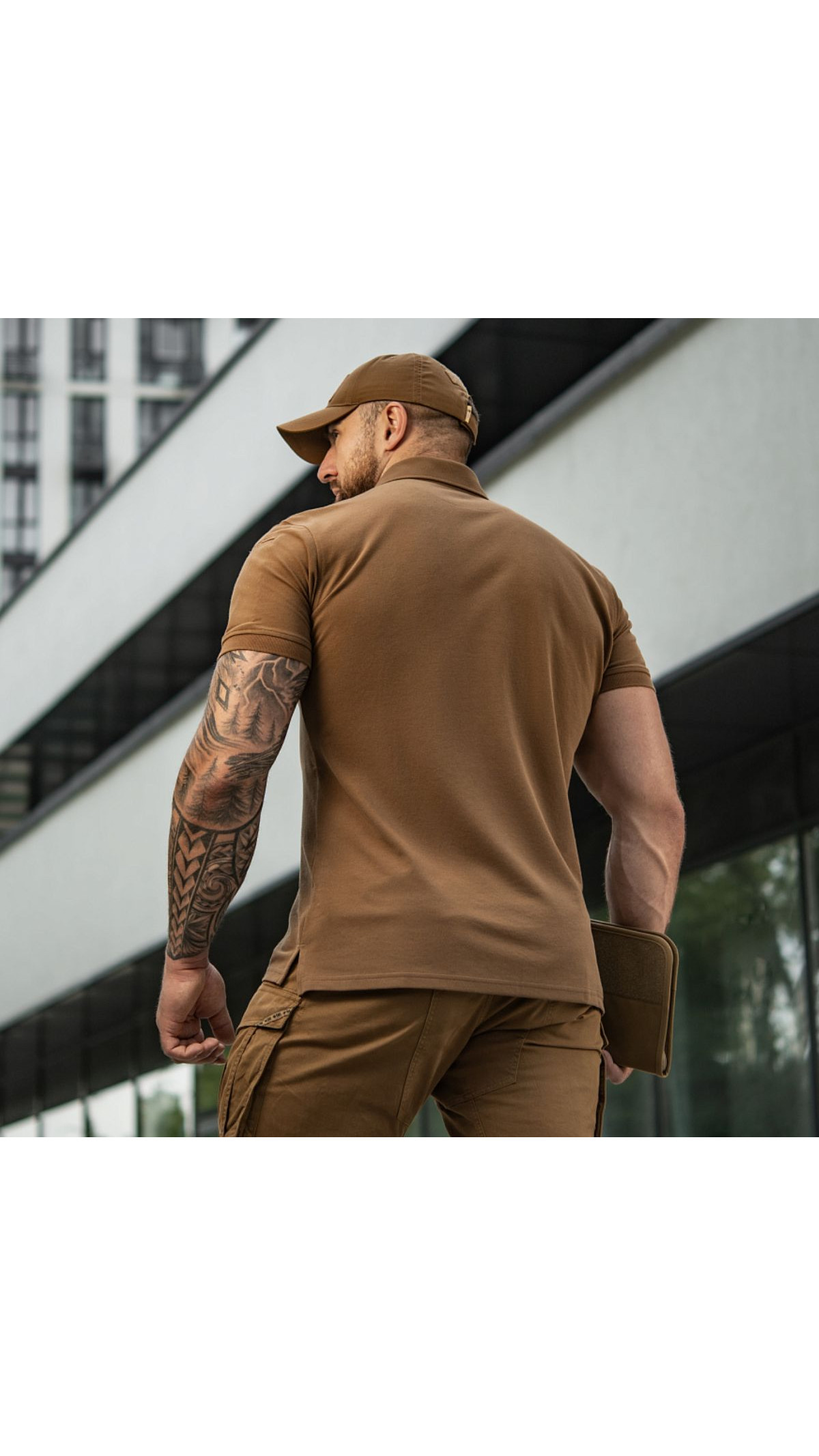 Чоловіче поло “Basic 65/35” (XXL | Трикотаж піке | Coyote Brown) ТМ M-Tac