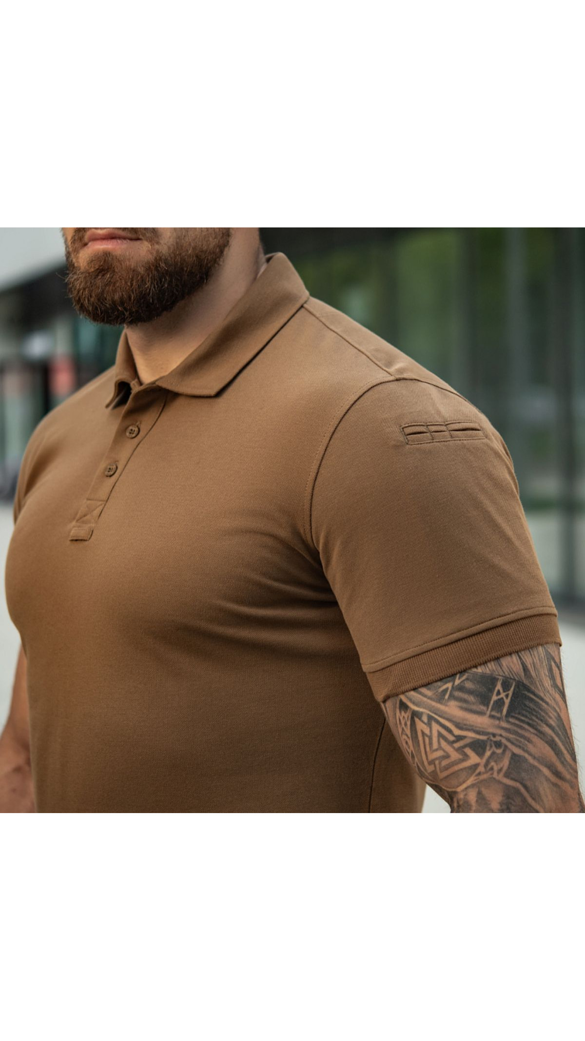 Чоловіче поло “Basic 65/35” (XXL | Трикотаж піке | Coyote Brown) ТМ M-Tac
