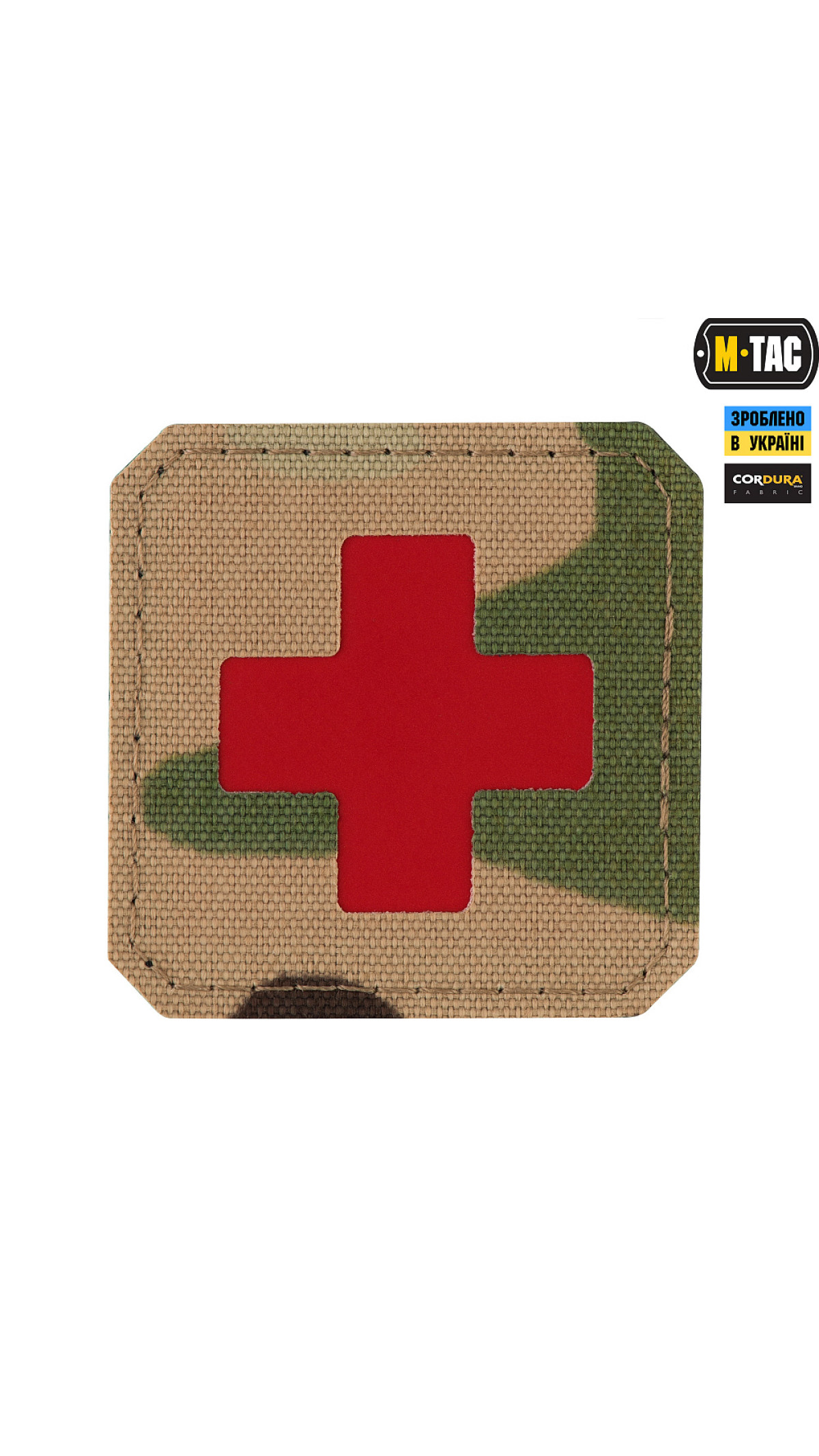 M-Tac нашивка Medic Cross Laser Cut Multicam/Red