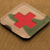 M-Tac нашивка Medic Cross Laser Cut Multicam/Red