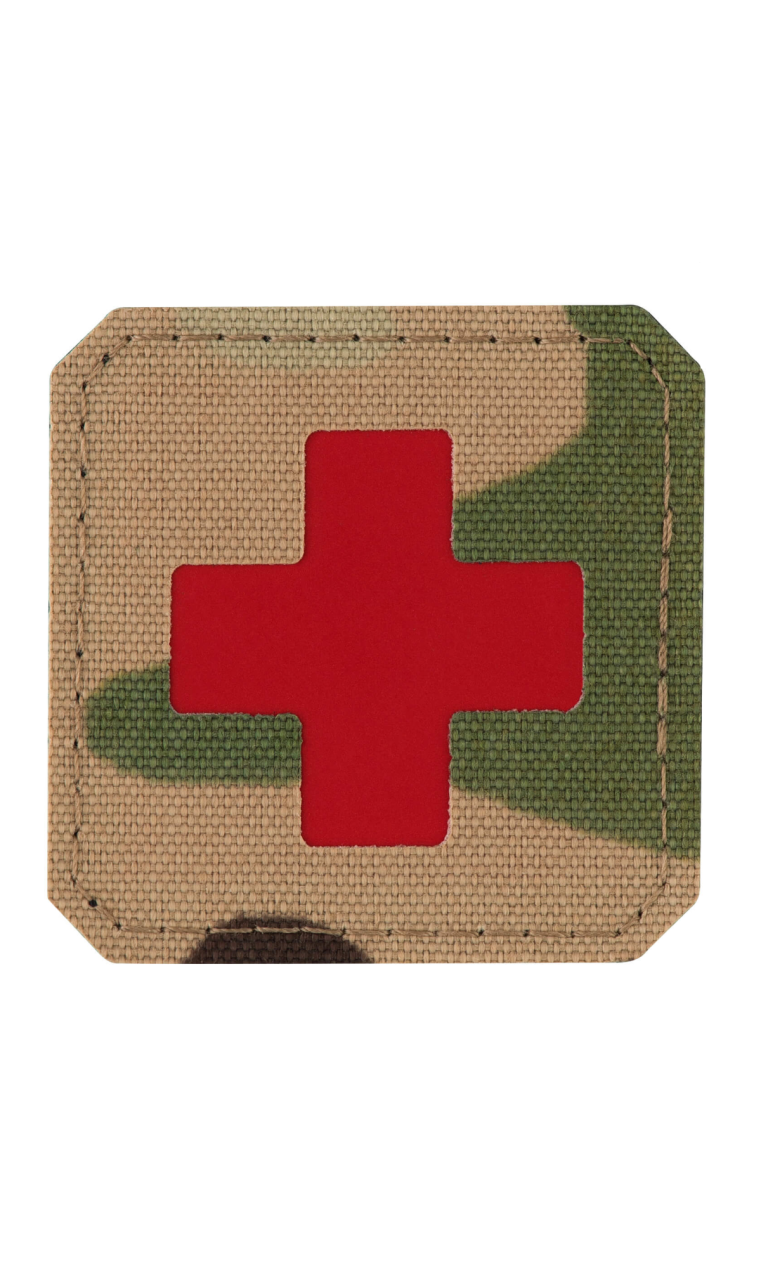 M-Tac нашивка Medic Cross Laser Cut Multicam/Red M-Tac нашивка Medic Cross Laser Cut Multicam/Red