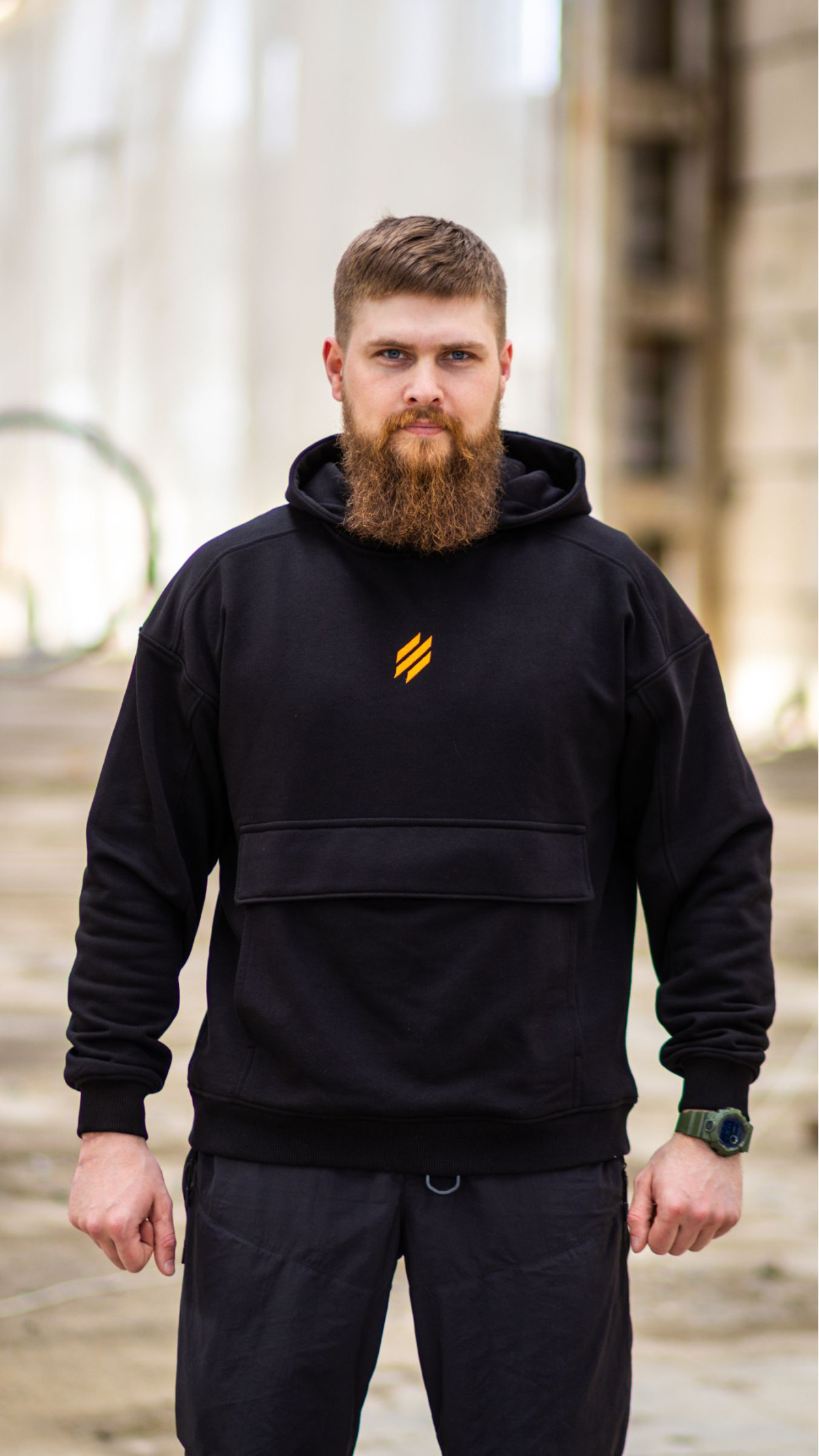 Худі “Logo” (S | Чорне) ТМ AB3.ARMY