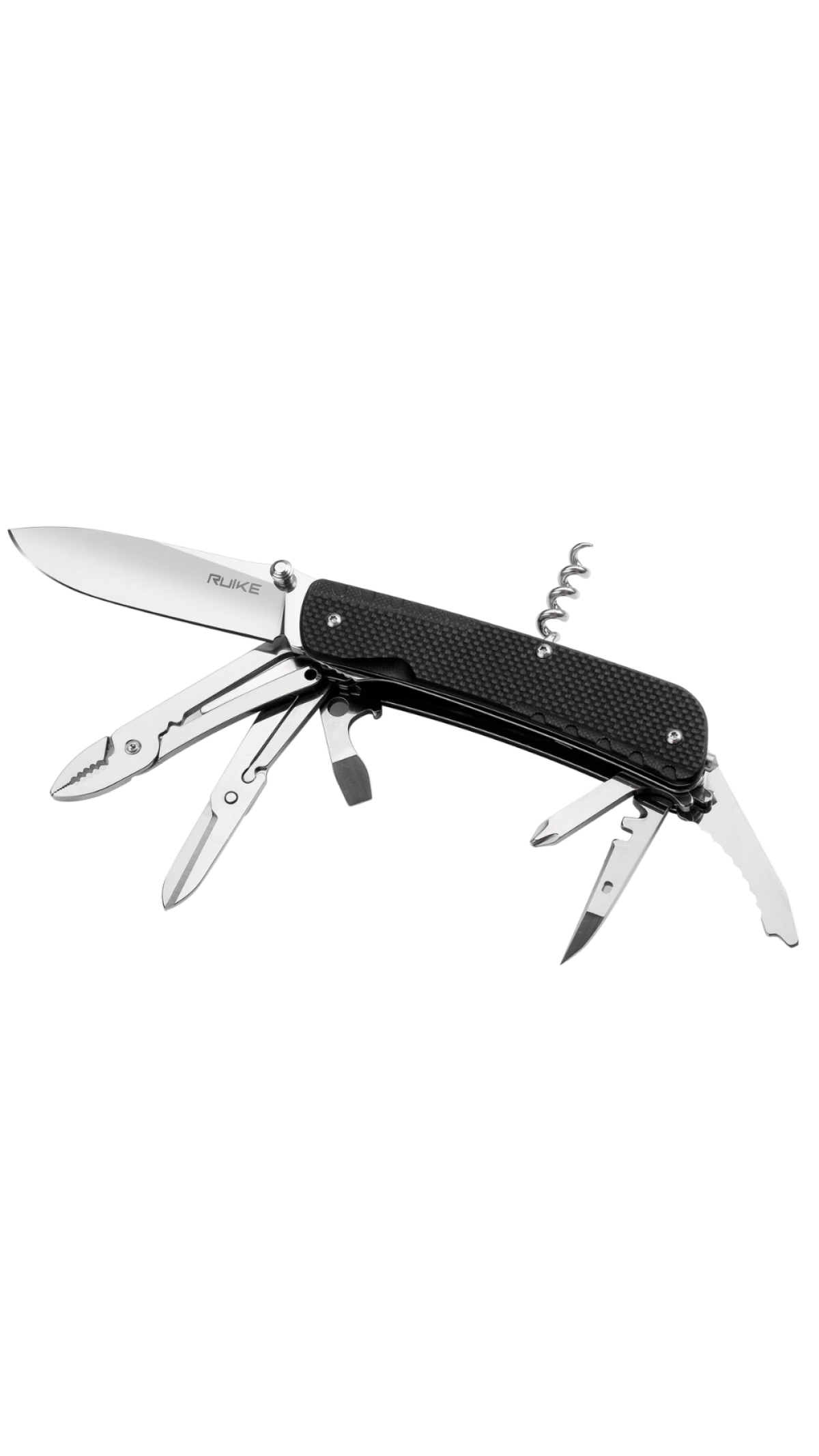 Мультитул "Trekker LD41-B" (22 инструмента | Нержавеющая сталь | Черный) ТМ Ruike