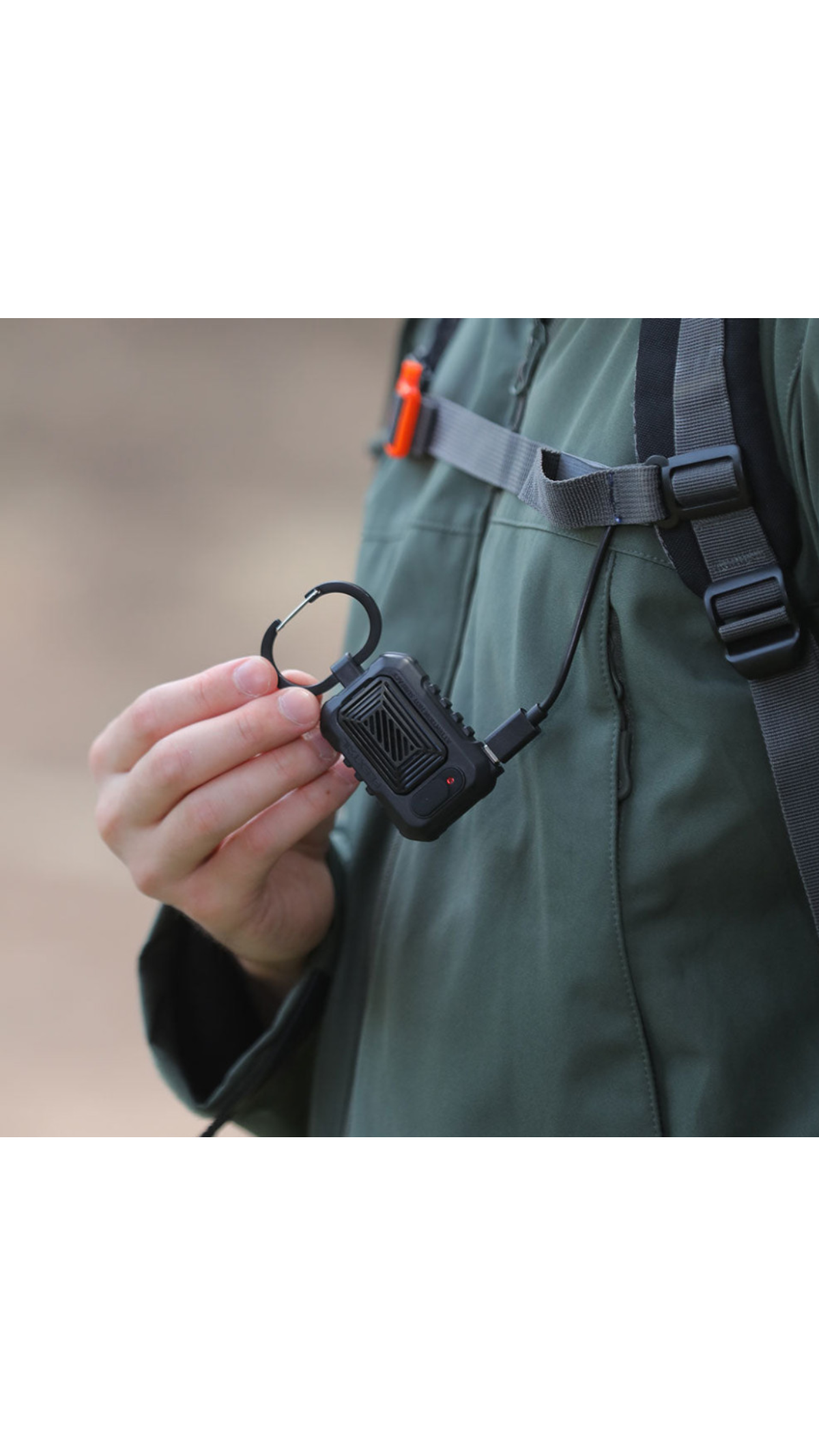 Фумігатор портативний “Light Repel” для відлякування комарів (9,5×5×3 см | 2 режими | 22 г | Чорний) ТМ Flextail