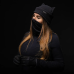 Флисовая шапка "Ушастая" (L | Черная) ТМ Tur Gear