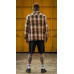 Сорочка “Worn & torn style” картата (L | Коричнева) ТМ AB3.ARMY