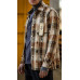 Сорочка “Worn & torn style” картата (S | Коричнева) ТМ AB3.ARMY