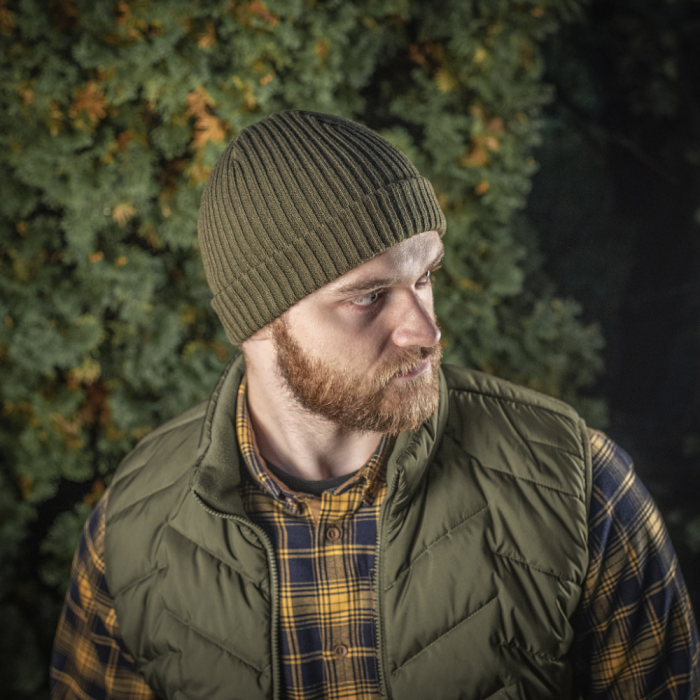 Шапка з відворотом (100% акрил | Розмір S/M | Олива) ТМ M-Tac Шапка з відворотом (100% акрил | Розмір S/M | Олива) ТМ M-Tac