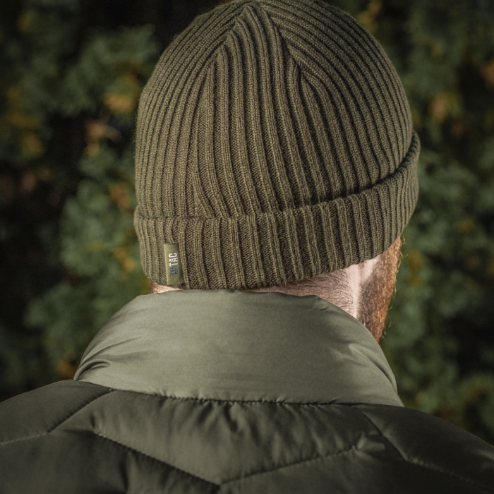 Шапка з відворотом (100% акрил | Розмір S/M | Олива) ТМ M-Tac Шапка з відворотом (100% акрил | Розмір S/M | Олива) ТМ M-Tac