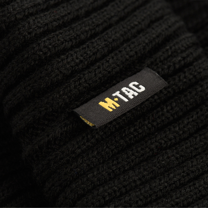 Шапка з відворотом (100% акрил | Розмір L/XL | Чорна) ТМ M-Tac Шапка з відворотом (100% акрил | Розмір L/XL | Чорна) ТМ M-Tac