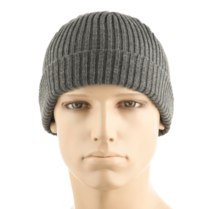 Шапка з відворотом (100% акрил | Розмір S/M | Сіра) ТМ M-Tac Шапка з відворотом (100% акрил | Розмір S/M | Сіра) ТМ M-Tac