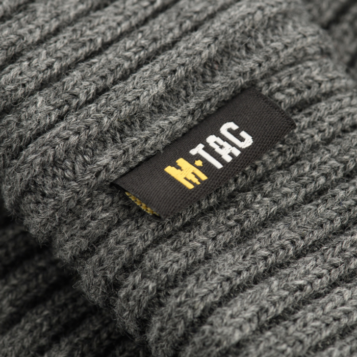 Шапка з відворотом (100% акрил | Розмір S/M | Сіра) ТМ M-Tac Шапка з відворотом (100% акрил | Розмір S/M | Сіра) ТМ M-Tac