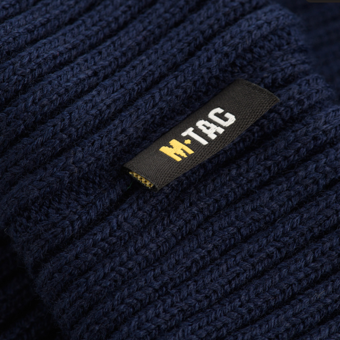 Шапка з відворотом (100% акрил | Розмір L/XL | Dark Navy Blue) ТМ M-Tac Шапка з відворотом (100% акрил | Розмір L/XL | Dark Navy Blue) ТМ M-Tac