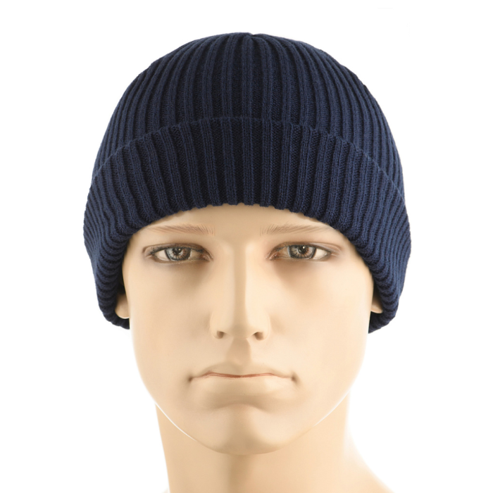 Шапка з відворотом (100% акрил | Розмір S/M | Dark Navy Blue) ТМ M-Tac Шапка з відворотом (100% акрил | Розмір S/M | Dark Navy Blue) ТМ M-Tac