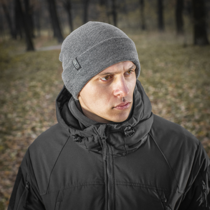 Шапка в рубчик (100% акрил | Розмір L/XL | Сіра) ТМ M-Tac