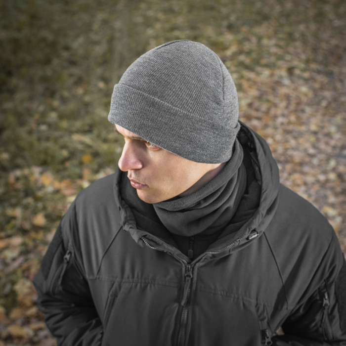 Шапка в рубчик (100% акрил | Розмір L/XL | Сіра) ТМ M-Tac