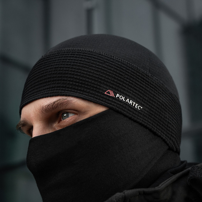 Флісова шапка-підшоломник (L | Фліс Polartec | Чорна) ТМ M-Tac