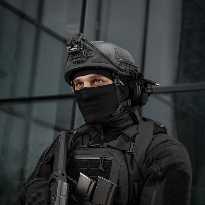 Флісова шапка-підшоломник (L | Фліс Polartec | Чорна) ТМ M-Tac