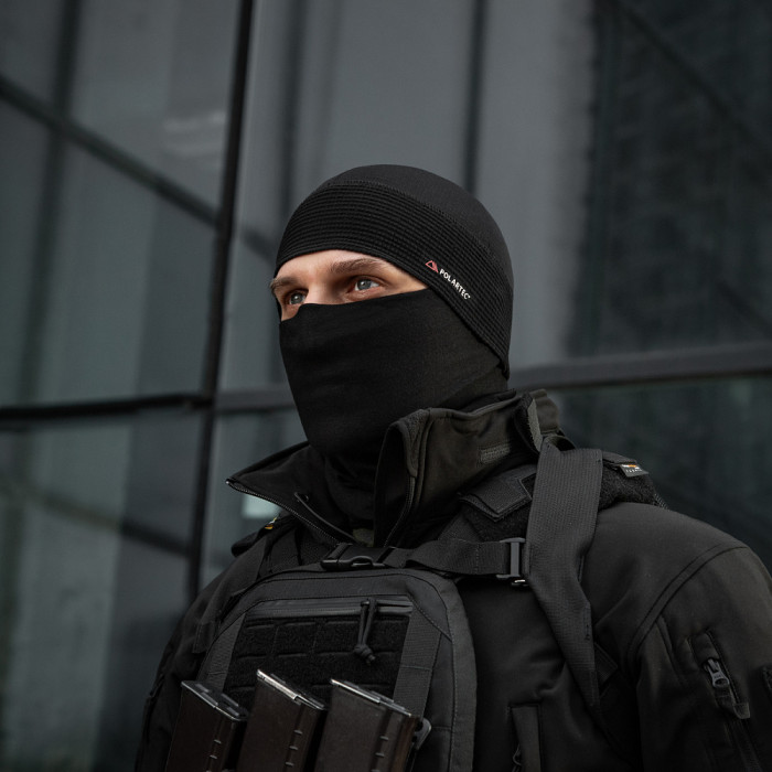 Флісова шапка-підшоломник (S | Фліс Polartec | Чорна) ТМ M-Tac