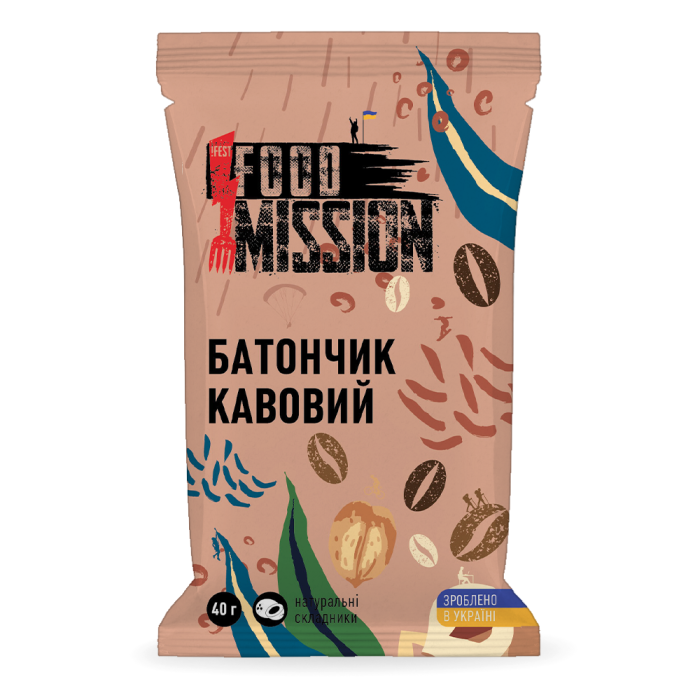 Энергетический батончик "Кофейный" (40 г) ТМ Food Mission