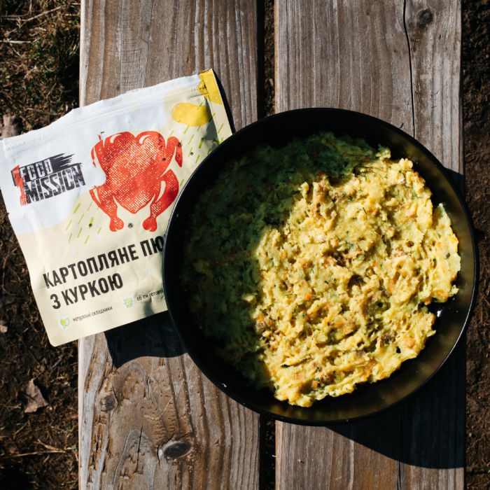 Сублимированная еда "Пюре с куриным филе" (75 г) ТМ Food Mission Сублимированная еда "Пюре с куриным филе" (75 г) ТМ Food Mission