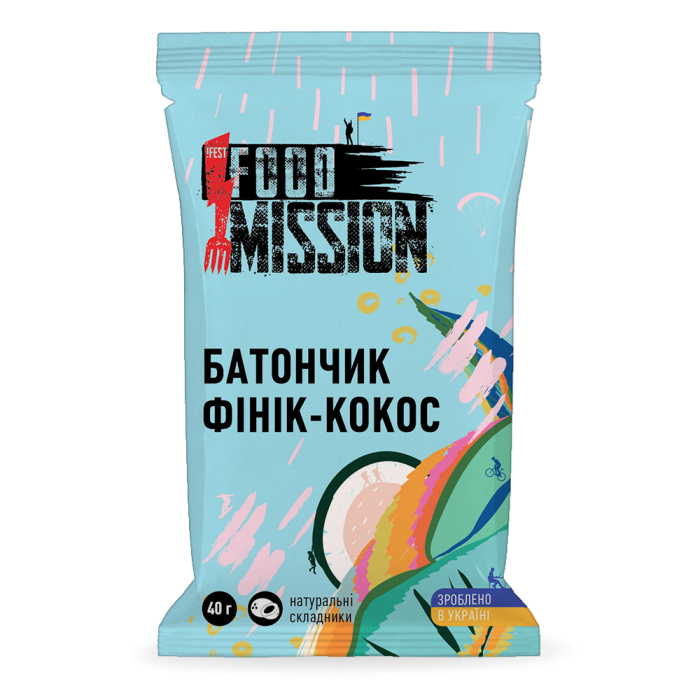Энергетический батончик "Финик-кокос" (40 г) ТМ Food Mission