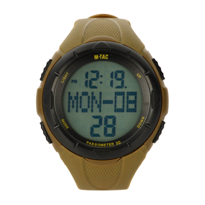 Тактичний електронний годинник (12 функцій | Койот) ТМ M-Tac